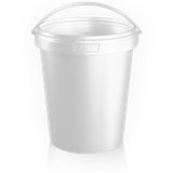 900 ml plastic bucket