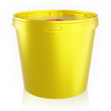18 L medical waste bucket