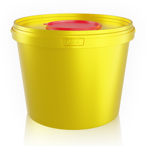 2.3 L medical waste bucket