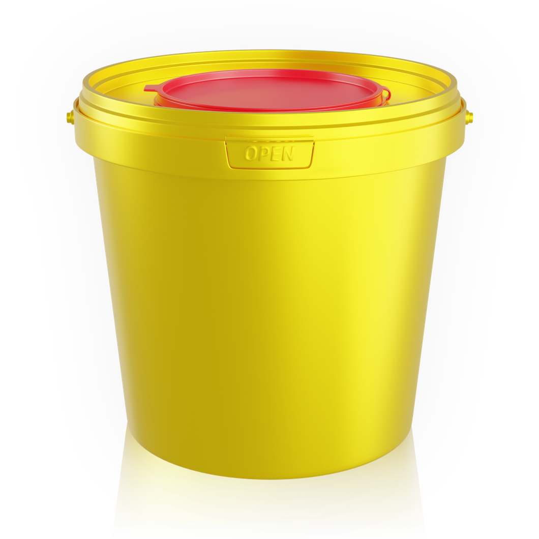 1 L medical waste bucket PK10 by HTI
