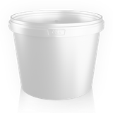 2.3 L plastic bucket