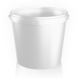 3.8 L plastic bucket