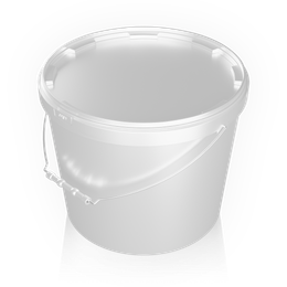 HTI PK115 11.5 L plastic bucket
